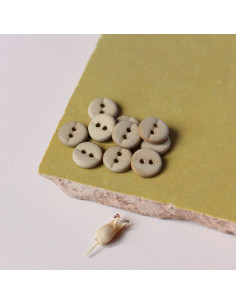 Twee-gats knoop 10 mm - Brons