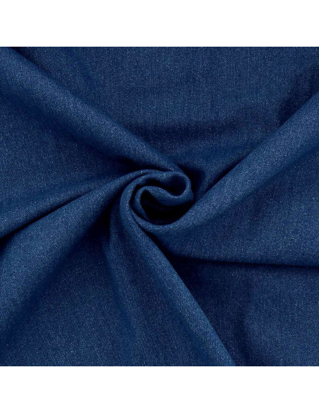 Stretch denim stof - Blauw denim