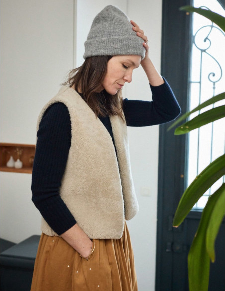 Patroon van een Berger gilet of vest - Atelier Scämmit