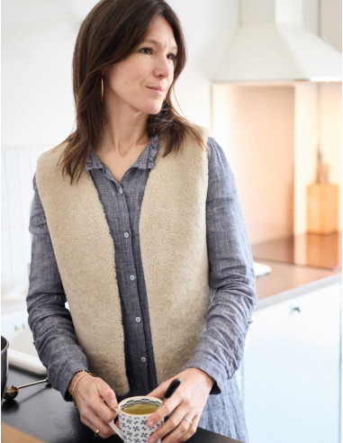 Patroon van een Berger gilet of vest - Atelier Scämmit