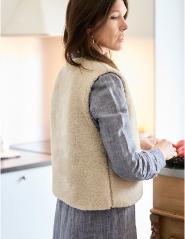 Patroon van een Berger gilet of vest - Atelier Scämmit