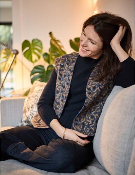 Patroon van een Berger gilet of vest - Atelier Scämmit