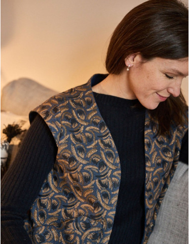 Patroon van een Berger gilet of vest - Atelier Scämmit