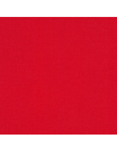 Effen katoenen stof patchwork Kona - Rood
