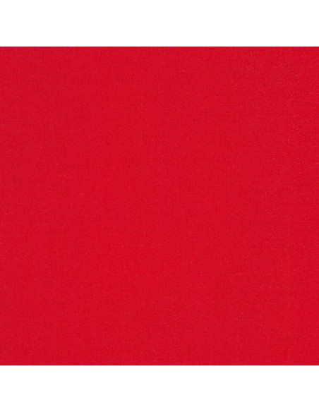 Effen katoenen stof patchwork Kona - Rood