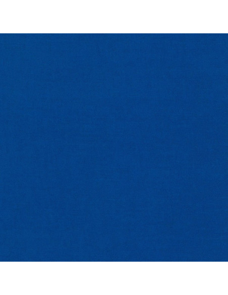 Effen katoenen stof patchwork Kona - Royal