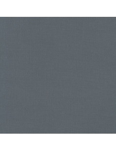 Effen katoenen stof patchwork Kona - Steel