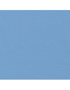 Effen katoenen stof patchwork Kona - Candy Blue
