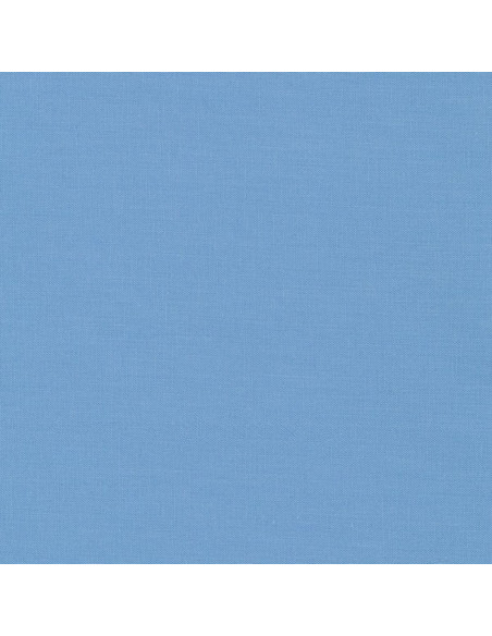 Effen katoenen stof patchwork Kona - Candy Blue