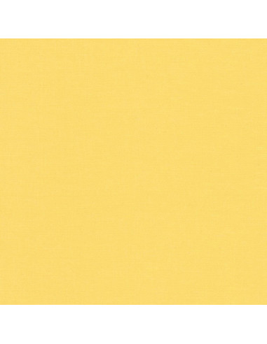 Effen katoenen stof patchwork Kona - Buttercup