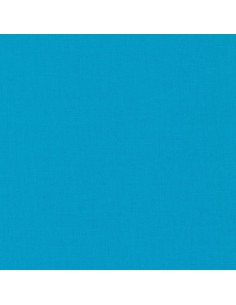 Effen katoenen patchworkstof Kona - Turquoise