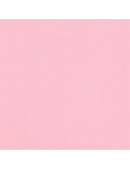 Effen katoenen stof patchwork Kona - Babyroze