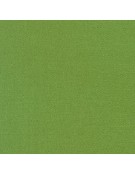 Effen katoenen stof patchwork Kona - Grasgroen