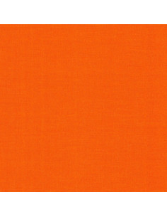 Effen katoenen stof patchwork Kona - Mandarijn