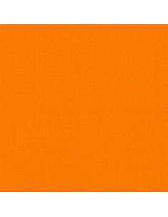 Effen katoenen stof patchwork Kona - Oranje
