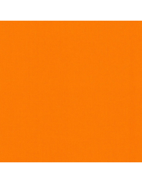 Effen katoenen stof patchwork Kona - Oranje
