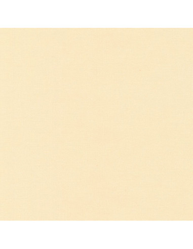 Effen katoenen stof patchwork Kona - Eggshell