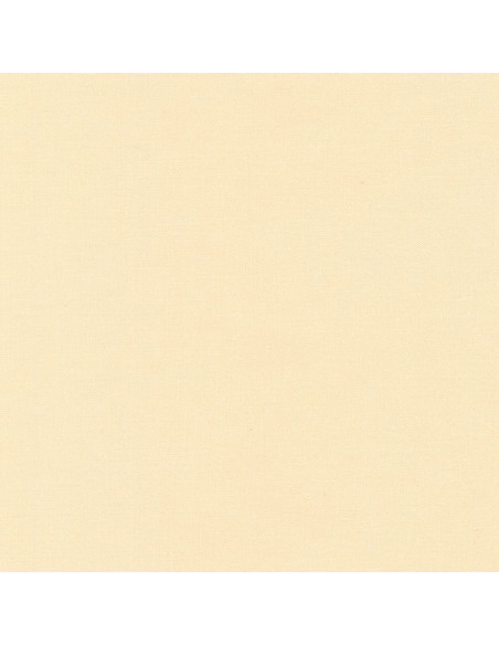 Effen katoenen stof patchwork Kona - Eggshell