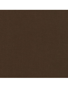 Effen katoenen stof patchwork Kona - Coffee