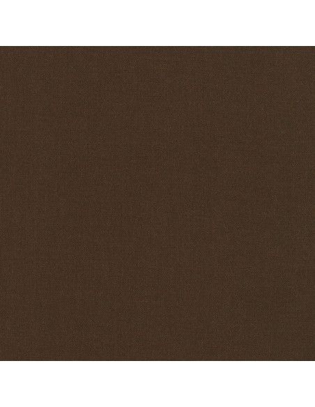 Effen katoenen stof patchwork Kona - Coffee