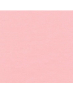 Effen katoenen stof patchwork Kona - Roze