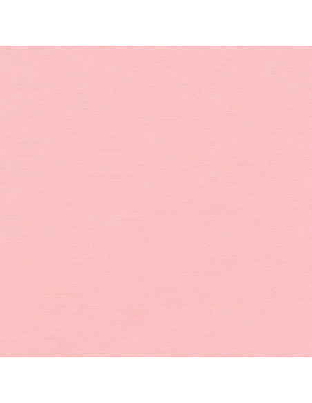 Effen katoenen stof patchwork Kona - Roze