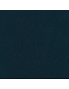 Effen katoenen stof patchwork Kona - Indigo