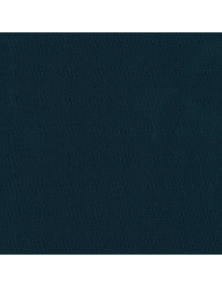 Effen katoenen stof patchwork Kona - Indigo