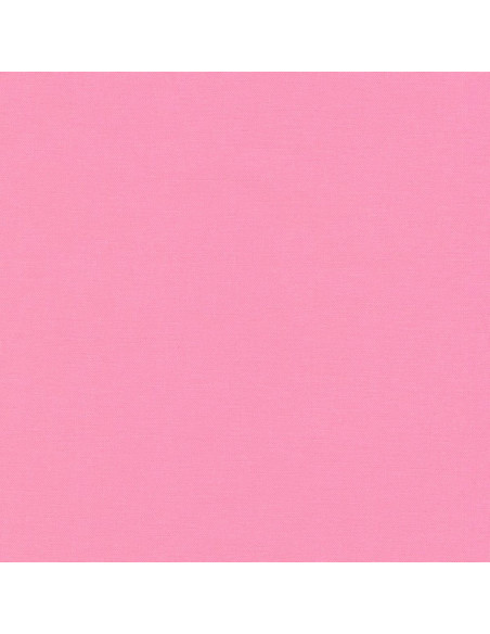 Effen katoenen stof patchwork Kona - Carnation