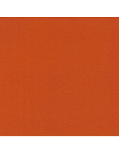 Effen katoenen stof patchwork Kona - Terracotta