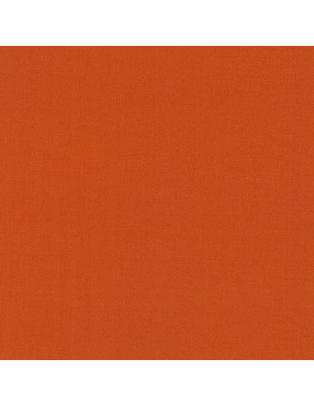 Effen katoenen stof patchwork Kona - Terracotta