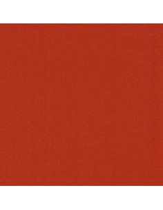 Effen katoenen stof patchwork Kona - Paprika