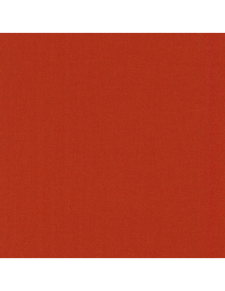 Effen katoenen stof patchwork Kona - Paprika