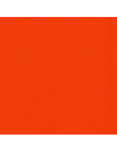 Effen katoenen stof patchwork Kona - Flame