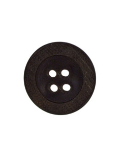 Buis van 3 houten knopen met 4 gaten - 18 mm