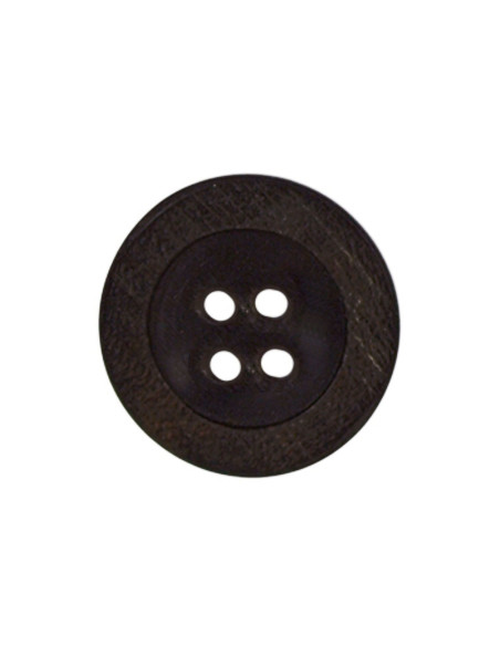Buis van 3 houten knopen met 4 gaten - 18 mm