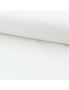 Halflinnen katoenen canvas - Wit