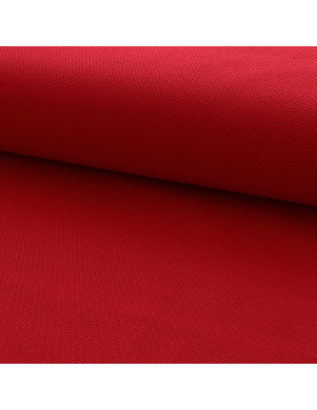 Halflinnen katoenen canvas - Rood