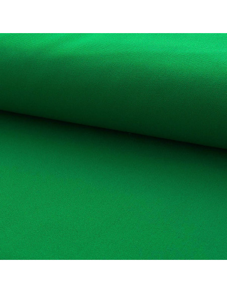 Halflinnen katoenen canvas - Grasgroen