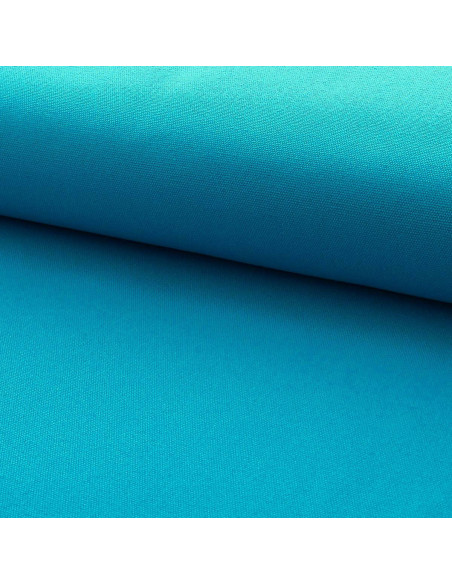 Halflinnen canvas van katoen - Turkooisblauw