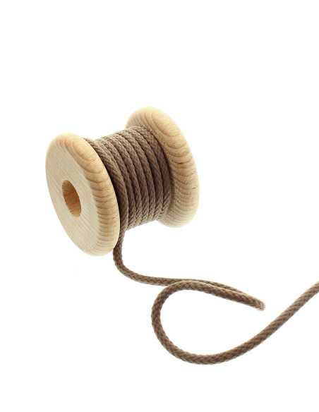 Ronde koord anorak - Lichtbruin
