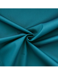 Polykatoen gabardine stof - Eendblauw