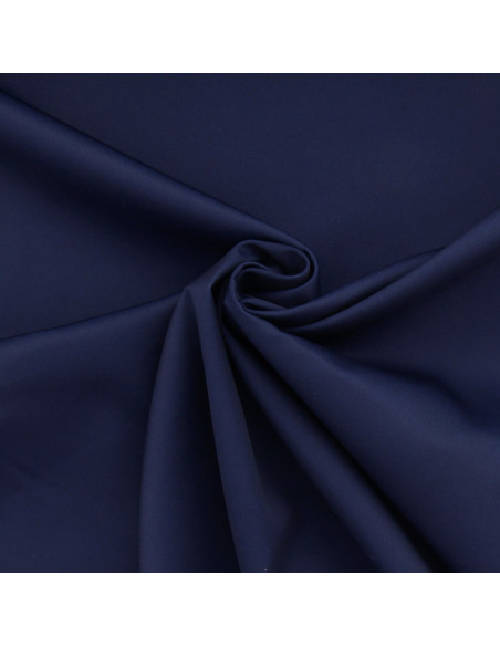 Polykatoen gabardine stof - Marineblauw
