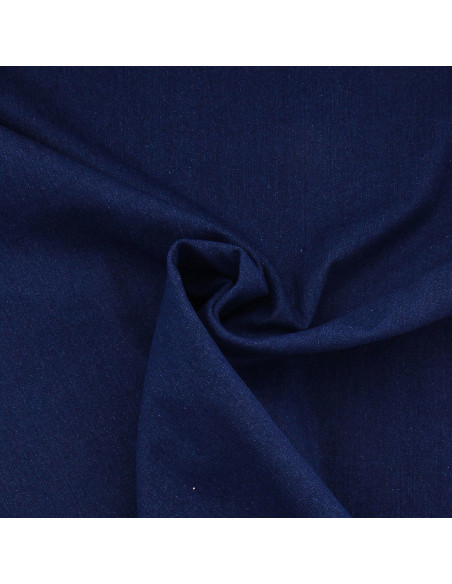Stretch denimstof - Donkerblauw
