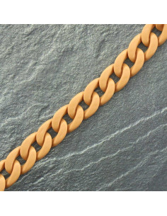 Acryl platte ketting 20 mm - Chamois