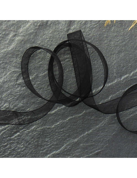 Organza lint - Zwart