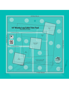 Regel 10" Wonky Log Cabin Trim Tool Creative Grids 2