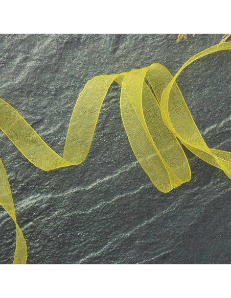 Organza lint - Geel