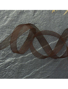 Organza lint - Bruin