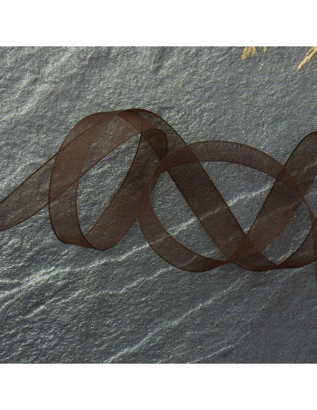 Organza lint - Bruin